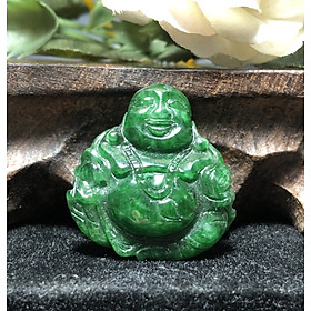 Mặt Phật Di Lặc Cẩm Thạch xanh lí cao cấp