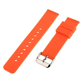 Soft Rubber Silicone Watch Bands Watch Strap for Smart Watch Sports Wristwatch Replace Strap - 18mm
