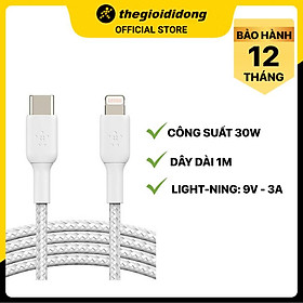 Mua Cáp Type C - Light - ning MFI 1m Belkin CAA004 - Hàng chính hãng