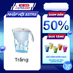 Bình lọc nước Laica J11AA thiết kế tinh tế, giảm độ cứng của nước, loại bỏ chất tồn dư trong nước