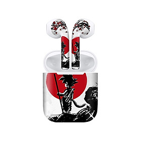 Mua Miếng dán skin chống bẩn cho tai nghe AirPods in hình Songoku Dragon Ball - 7vnr032 (bản không dây 1 và 2)
