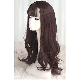 Tóc giả gợn nhẹ mái thưa Wina-9144