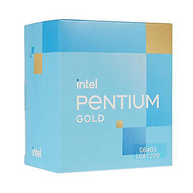 CPU Intel Pentium Gold G6405 (4.1GHz, 2 nhân 4 luồng, 4MB Cache, 58W) - Socket Intel LGA 1200) - Hàng Chính Hãng