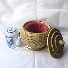Mua Combo ấm tích và bao ủ mây size to 3 lít giữ nhiệt tốt