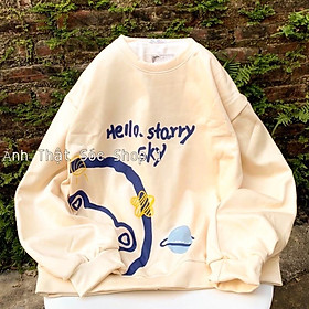 ÁO SWEATER Gấu Hello, Áo Nỉ Thụng Tay Phồng (ảnh thật + video)