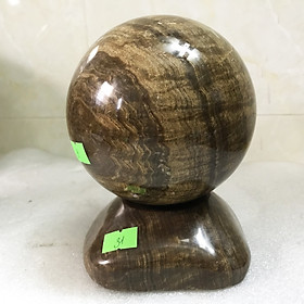 Mua Quả cầu phong thủy đá tự nhiên màu vàng 12 cm cho mệnh Kim và mệnh Thổ đá Việt Nam