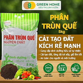 Mua Phân Trùn Quế Greenhome  Lavamix  Bao 5kg  Nguyên Chất  Bổ Sung Dinh Dưỡng  Cải Tạo Đất  Bón Rau