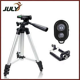 Mua   TẶNG KÈM REMOTE   Chân đế chụp hình tripod TF 3110 - 3 chân chup hinh - JL