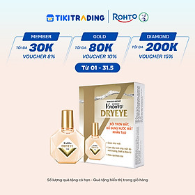 Nước nhỏ mắt cấp ẩm & bổ sung nước mắt nhân tạo V.Rohto DryEye 13ml