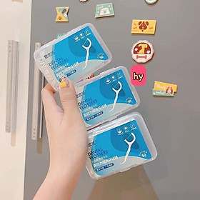 Chỉ Nha Khoa hôp 50 chiếc - Tăm Xỉa Răng Chăm Sóc Răng Miệng