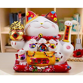 6 Mẫu Mèo Thần Tài Siêu To Siêu Khổng Lồ 30CM~33CM + Tặng Kèm Pin & Hộp Quà Sang Trọng