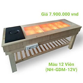 GIƯỜNG ĐÁ MUỐI NGUYỄN HÀ 12 Viên NH-GDM-12V