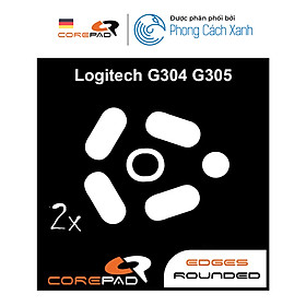 Feet chuột PTFE Corepad Skatez cho Logitech G304 / Logitech G305 - 2 Bộ - Hàng Chính Hãng