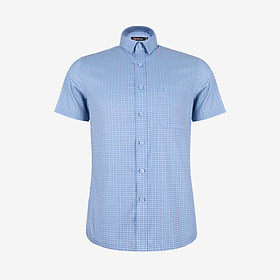 Áo sơ mi nam KHATOCO ngắn tay form Smart Fit lai bầu nhẹ mã A1MN538S2-CNCR875-2711-N