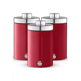 Set 3 hộp đựng cafe, trà và đường Swan Hàng chính hãng