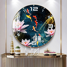 Mua Đồng Hồ tranh Pha lê PVP  đồng hồ KT 30*60  40*80  ĐỒNG HỒ PHA LÊ   ĐÔNG HỒ TREO TƯỜNG - HỌA TIẾT HIỆN ĐẠI