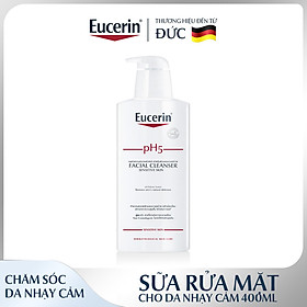 Eucerin Sữa Rửa Mặt pH5 Cho Da Nhạy Cảm Facial Cleanser Sensitive Skin 400ml