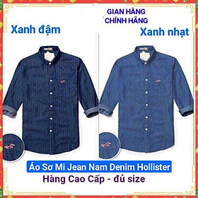 Áo Sơ Mi Jean Nam Cao Cấp hàng VNXK, Áo Sơ Mi Jean Nam HOLLISTER, Sơ Mi Nam