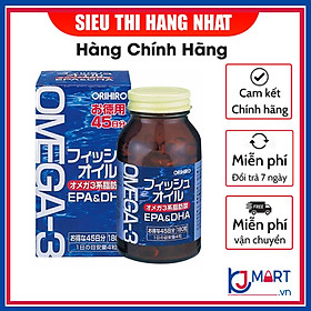 Thực Phẩm Chức Năng Dầu Cá Omega 3 Orihiro Nhật Bản 180 Viên