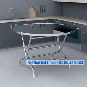 Mua Bàn tròn inox 304 rộng 1m2 chân cao Đại Thành chống gỉ   hàng loại 1 bao chất lượng  miễn phí vận chuyển