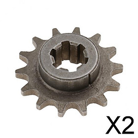 2x14T 14 Tooth Front Chain Sprocket for 49cc Engine Mini Pocket Dirt Bike
