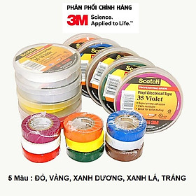 Băng keo điện - 3M 35 19mmx20.1m nhiều màu