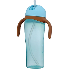 Bình uống nước tay cầm có ống hút Pigeon 330ml (HSD 07/2024)