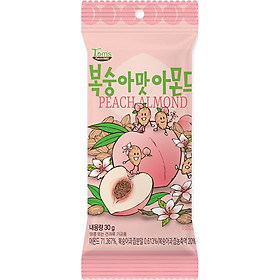 Hạnh nhân tẩm đào Tom' Farm 30g