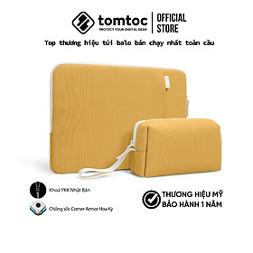 Túi chống sốc Tomtoc Organized Corner Armor and Pouch cho Macbook 13inch - kèm túi phụ kiện, hàng chính hãng