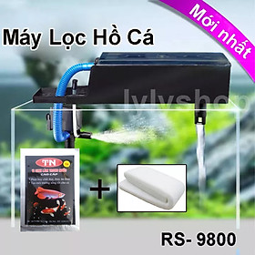 Máy lọc nước bể cá cảnh RS 9800 30W - 2100LH cho hồ thủy sinh 90m - 1m2 cao cấp. BH uy tín