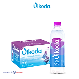 Thùng 24 chai Nước Khoáng Kiềm Thiên Nhiên Vikoda 500ml