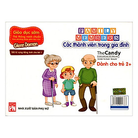 Flashcard Dạy Trẻ Theo Phương Pháp Glenn Doman - Các Thành Viên Trong Gia Đình (Giao Mẫu Ngẫu Nhiên)