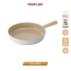 [Hàng chính hãng] Chảo chiên, cạn chống dính, bếp từ Fika Neoflam cỡ lớn 28cm, thành cao 5,5cm, dài 44.5cm (gồm cán), trọng lượng 965g. Made in Korea