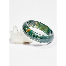 Vòng tay phong thủy đá băng ngọc thủy tảo ni 54 mệnh hỏa , mộc - Ngọc Quý Gemstones