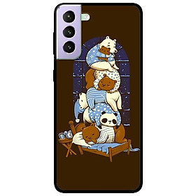 Ốp lưng dành cho Samsung Galaxy S21 mẫu Gấu Xếp Chồng