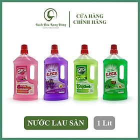 Nước Lau Sàn Nhà Gỗ SPCa 1 Lít Cao Cấp Sả Chanh Và Hương Quế Giúp Khử Mùi