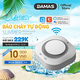 Mua Thiết Bị Báo Khói  Cảm Biến Báo Cháy Độc Lập Cảnh Báo Qua Điện Thoại DAMAS H125 - Hàng Chính Hãng