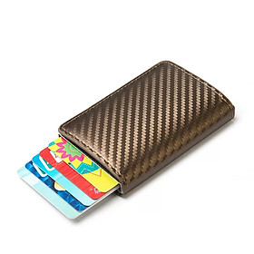 Bóp ví nam đựng thẻ tín dụng, GPLX, CCCD, Card,... có lẫy tự động tích hợp công nghệ chống trộm thông minh RFID