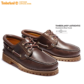 [Original] Timberland Giày Lười Nam - Men's Authentics 3 Eye Classic Md Brown Full Grain TB03000322