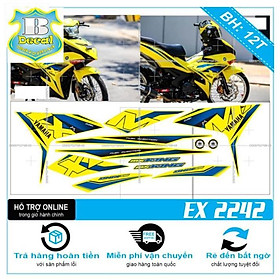 TEM RỜI EX 150 MXKING DÁN XE VÀNG 2242 [Bi Decal]