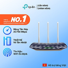 Mua Phát Wifi TP-Lin Archer C20 (3 anten  733Mbps  2 băng tần  Repeater  4LAN)