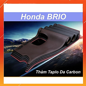 Thảm Taplo Da Carbon Dành Cho Xe Honda BRIO 2018 2019 2020