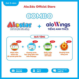 [Gói 5 năm] Combo app học tiếng Anh cho bé mầm ALOSTAR và học sinh Cấp 2 ALOWINGS - Mã kích hoạt áp dụng trên toàn quốc
