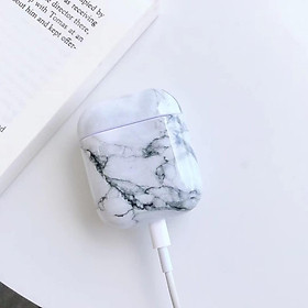 Mua BAO CASE AIRPODS VỎ ỐP DÀNH CHO TAI NGHE AIRPODS 1  AIRPODS 2  AIRPODS PRO HOẠ TIẾT VÂN ĐÁ TRẮNG SIÊU SANG - Hàng chính hãng