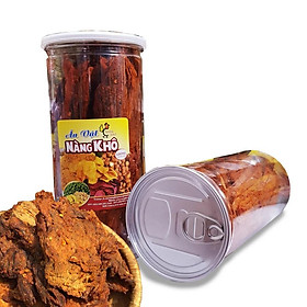 Khô bò miếng loại ngon vị Tứ Xuyên  Thơm ngon - đậm vị  hũ pet 300gr Nàng