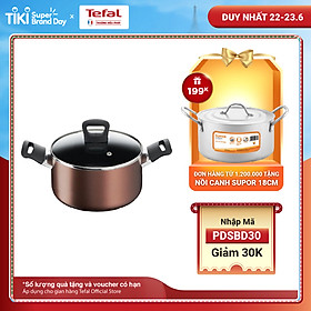 Nồi Tefal Day By Day G1434406 20cm - Độ bền vượt trội cùng lớp phủ Titanium, tiết kiệm dầu ăn - Cảnh báo nhiệt thông minh - Hàng chính hãng