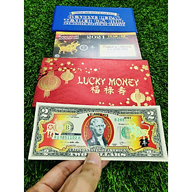 TỜ 2 USD HÌNH CON TRÂU VÀNG 2021 BAO TIỀN LÌ XÌ MAY MẮN LƯU NIỆM TẾT TÂN SỬU - The Merrick Mint - PVN2943