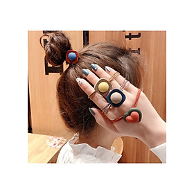 Combo 3 Dây thun cột tóc nữ hình trái tim (ngẫu nhiên)