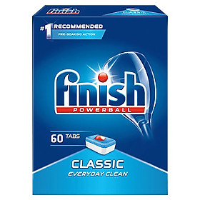 Hộp 60 viên rửa chén Finish Classic Dishwasher Tablets QT09443