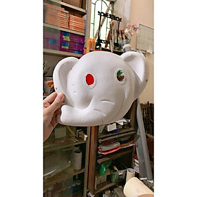 Mua Mặt Nạ Voi Con Giấy Bồi Trắng Có Quai Đeo  Hốc Mắt Dùng Trang Trí Tô Màu Chơi Trung Thu  Hallowen Hay Các Lớp Học Vẽ